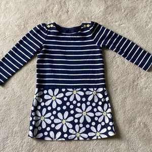 Gymboree Navy Stripped Dress